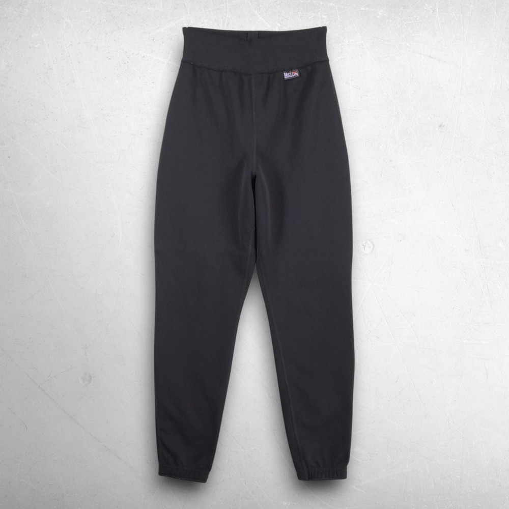 VTG 90s Hot Chillys Clima-Wool Base Layer Pants Women M Black Gorpcore Ski Snow